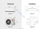 Кондиционер Сплит LG AirFit H09S1D Белый 