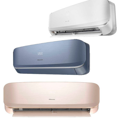 Hisense Fresh Air QJ35XJ3AG/EW – Кондиционер 12000 BTU, Inverter, A+++/A+++ с подмесом свежего воздуха GOLD/WHITE/BLUE (до 35 м²)