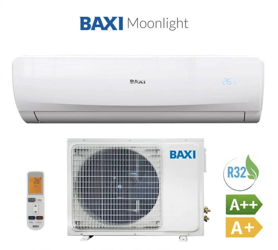 BAXI LUNA CLIMA LSNW70/LST70-S – Кондиционер 24000 BTU, Inverter, R32, до 70 м² 
