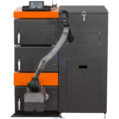 Твердотопливный котел (панель управления + вентилятор в комплекте)TIS NEW DUO PELLET 60 kW