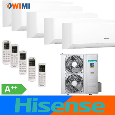 Hisense Energy SE Multi-Split 5AMW125U4RTA + 5x KA25MR0EG – Инверторная мульти-сплит система на 5 комнат, A++, до 125 м²
